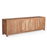Sparrow Solid Wood Media Console - Brown-Sideboard-Parc Decor