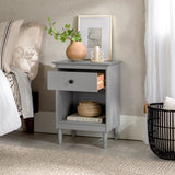 Spencer Solid Transitional Wood Nightstand-Bedroom-Parc Decor