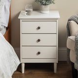 Spencer Solid Transitional Wood Nightstand-Bedroom-Parc Decor
