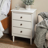 Spencer Solid Transitional Wood Nightstand-Bedroom-Parc Decor