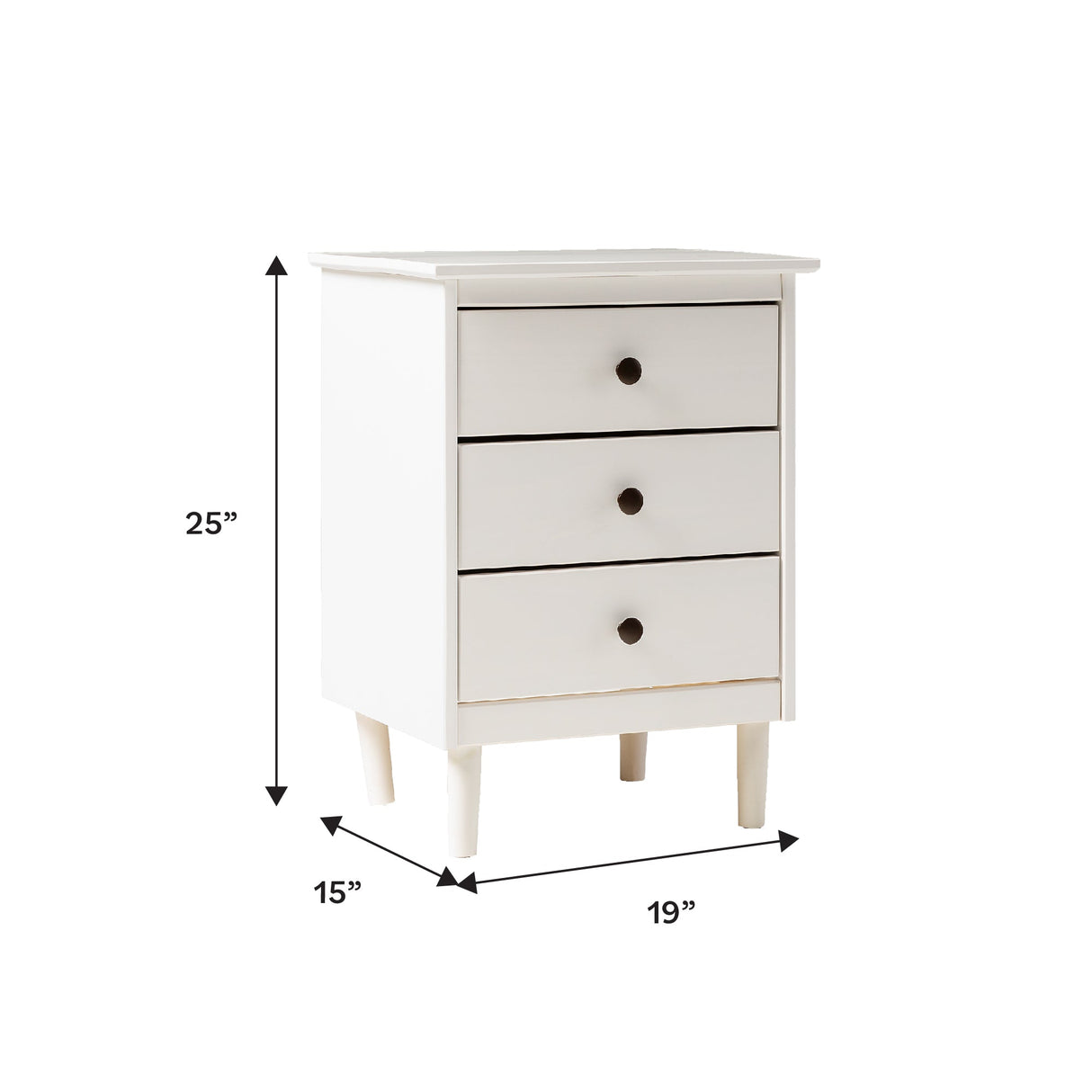 Spencer Solid Transitional Wood Nightstand-Bedroom-Parc Decor