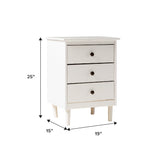 Spencer Solid Transitional Wood Nightstand-Bedroom-Parc Decor