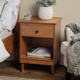 Spencer Solid Transitional Wood Nightstand-Bedroom-Parc Decor