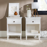 Spencer Solid Transitional Wood Nightstand-Bedroom-Parc Decor