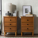 Spencer Solid Transitional Wood Nightstand-Bedroom-Parc Decor