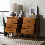 Spencer Solid Transitional Wood Nightstand-Bedroom-Parc Decor