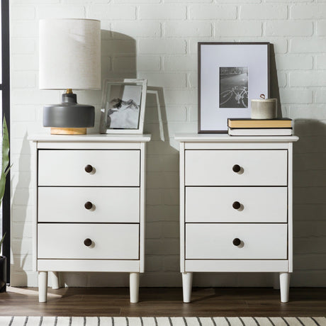 Spencer Solid Transitional Wood Nightstand-Bedroom-Parc Decor