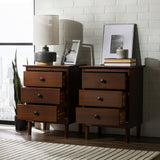Spencer Solid Transitional Wood Nightstand-Bedroom-Parc Decor
