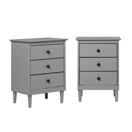 Spencer Solid Transitional Wood Nightstand-Bedroom-Parc Decor