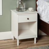 Spencer Solid Transitional Wood Nightstand-Bedroom-Parc Decor