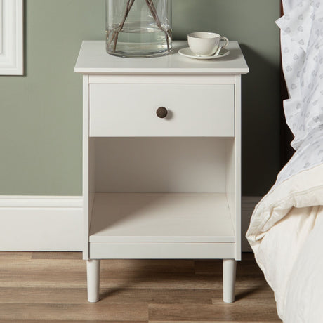 Spencer Solid Transitional Wood Nightstand-Bedroom-Parc Decor