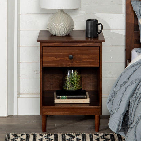Spencer Solid Transitional Wood Nightstand-Bedroom-Parc Decor
