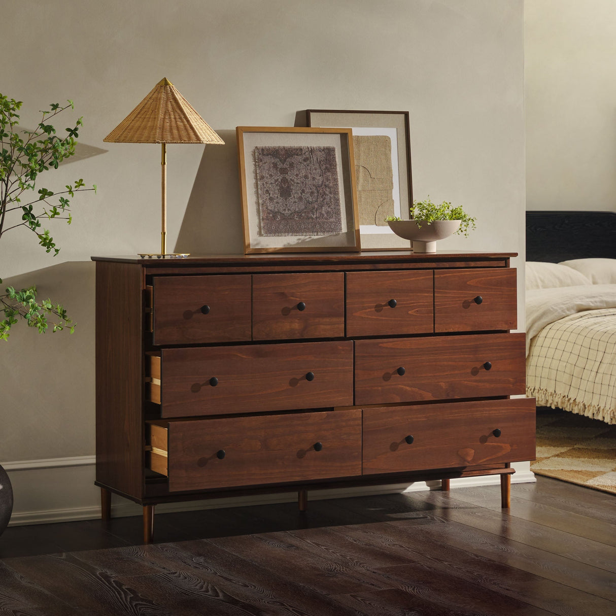 Spencer Solid Wood Transitional Dresser-Bedroom-Parc Decor