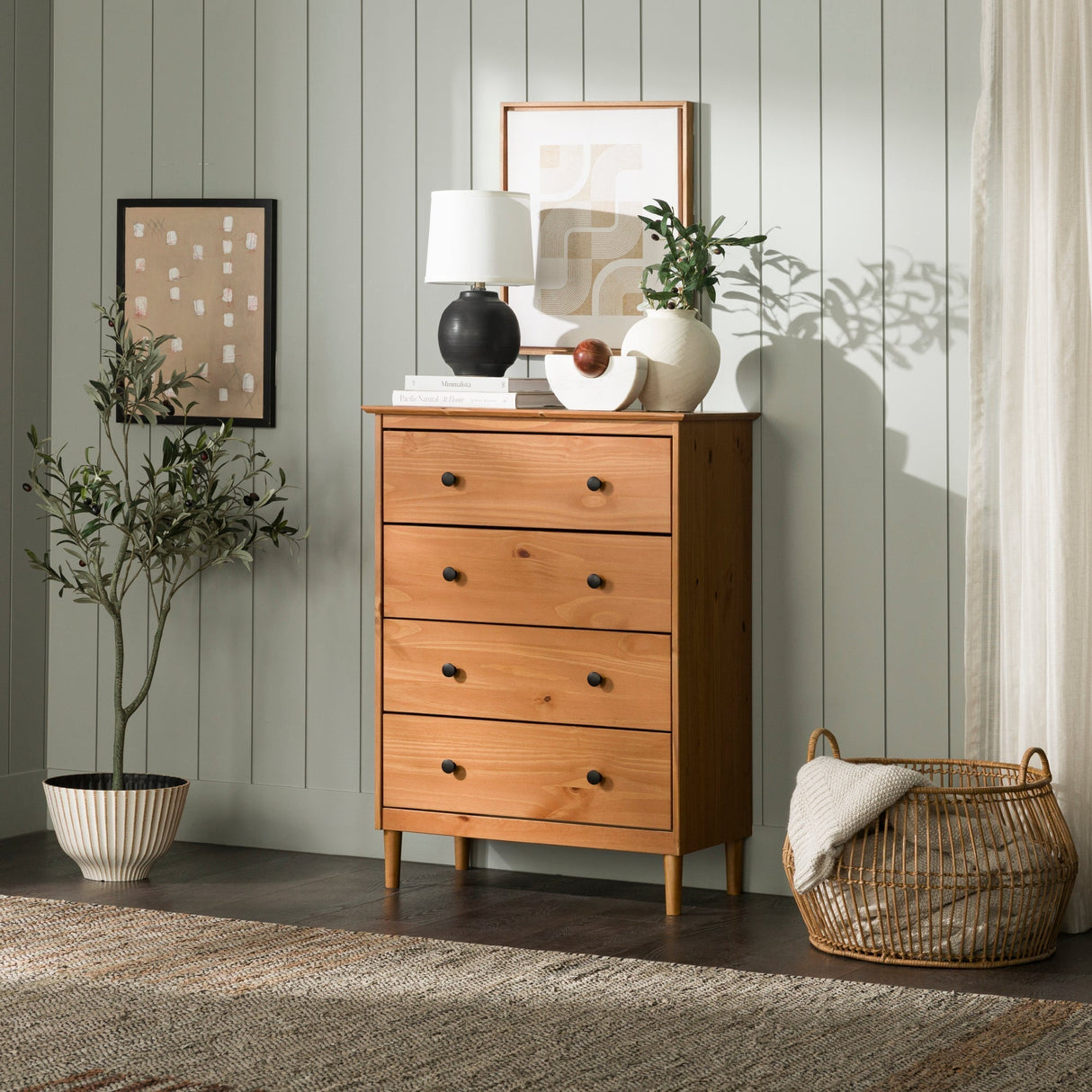 Spencer Solid Wood Transitional Dresser-Bedroom-Parc Decor