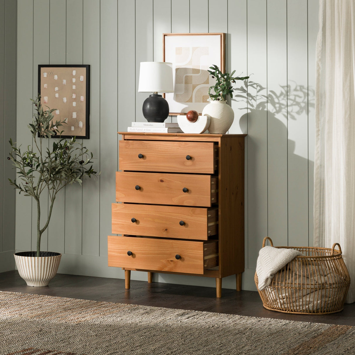 Spencer Solid Wood Transitional Dresser-Bedroom-Parc Decor