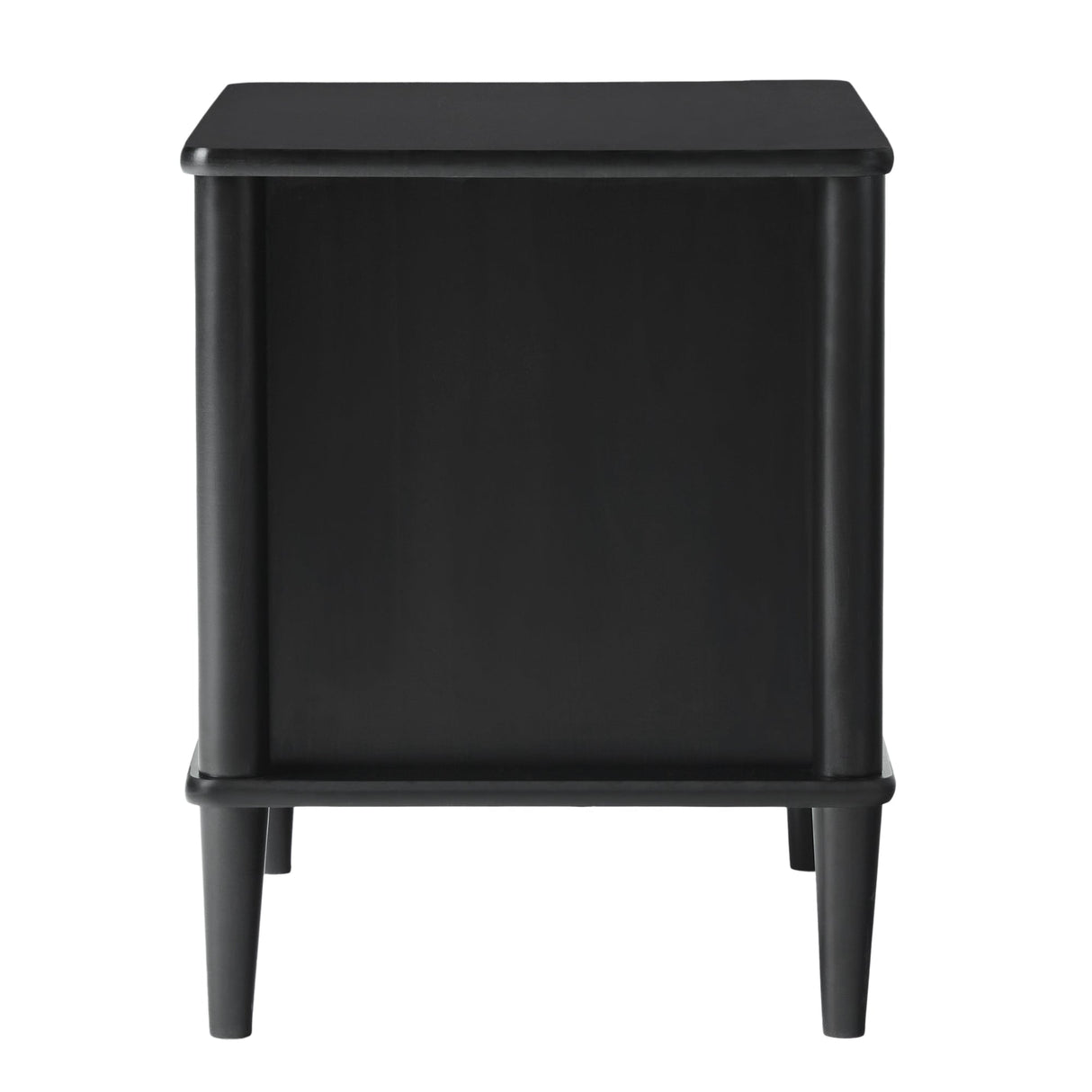 Spindle Transitional 1-Drawer Nightstand-Bedroom-Parc Decor