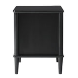 Spindle Transitional 1-Drawer Nightstand-Bedroom-Parc Decor