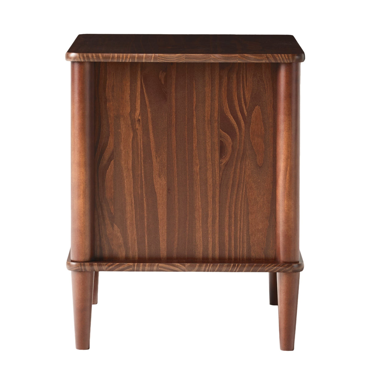 Spindle Transitional 1-Drawer Nightstand-Bedroom-Parc Decor