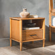 Spindle Transitional 1-Drawer Nightstand-Bedroom-Parc Decor