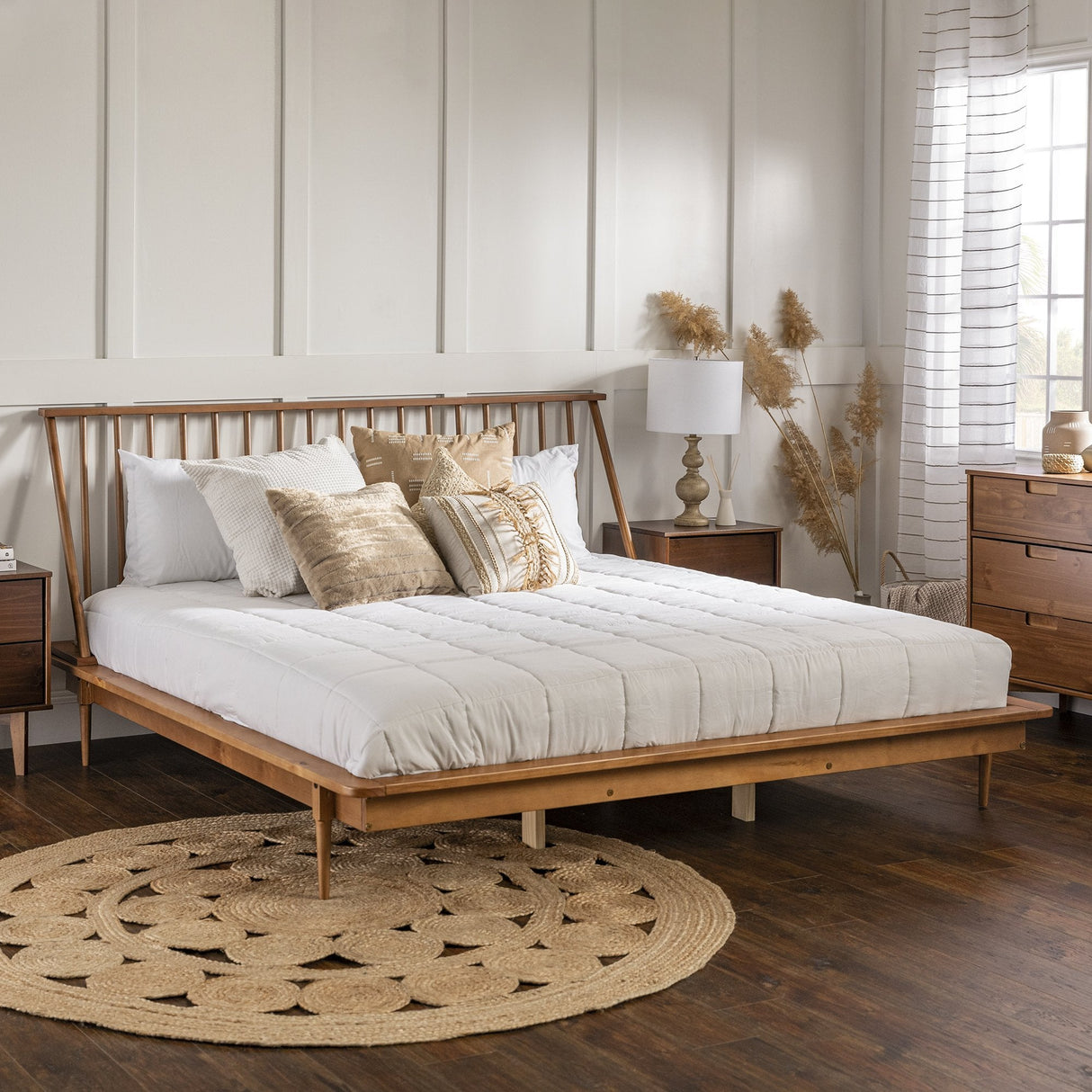 Spindle Wood Beds-Bedroom-Parc Decor