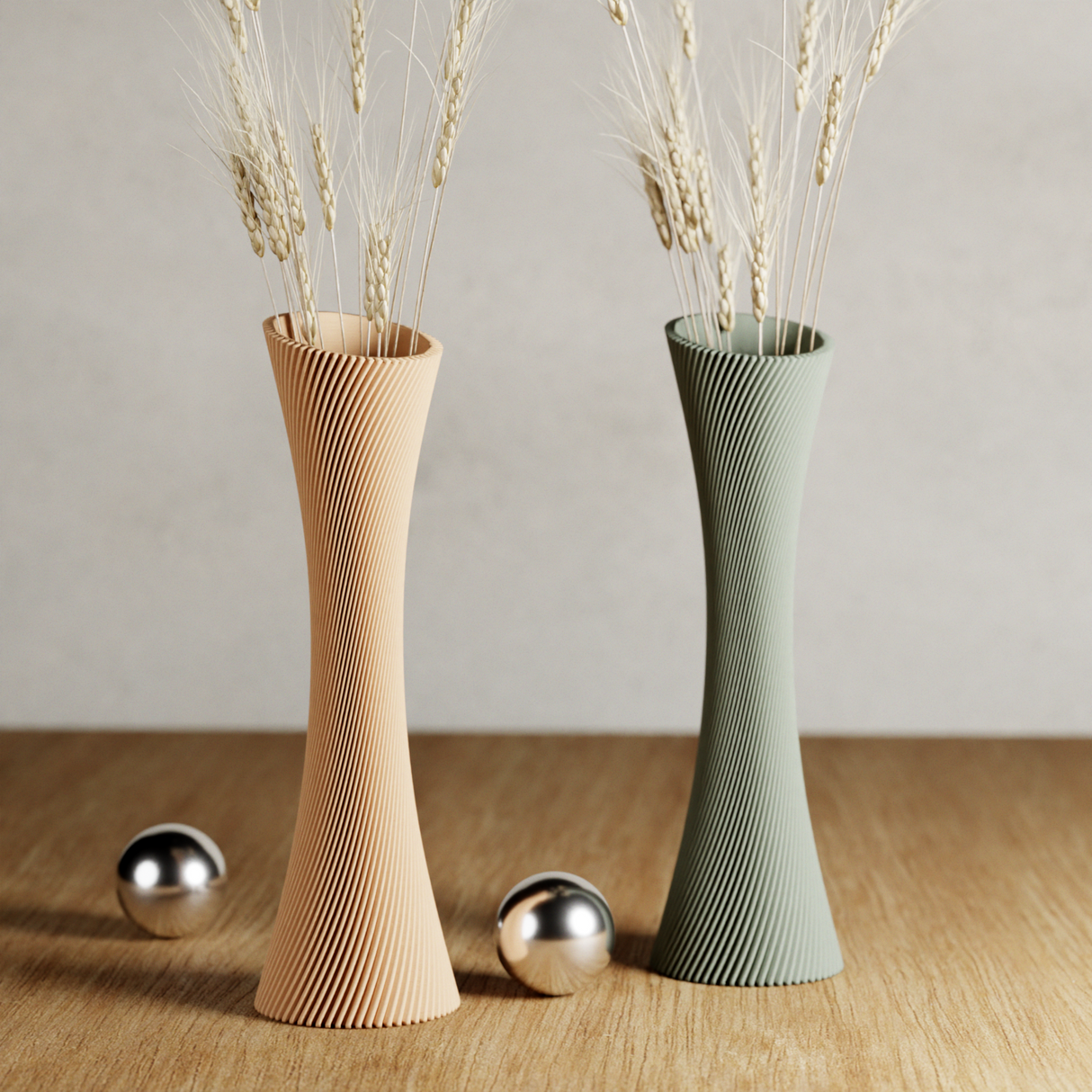 SPIRAL ROSE Vase-Vase-Parc Decor