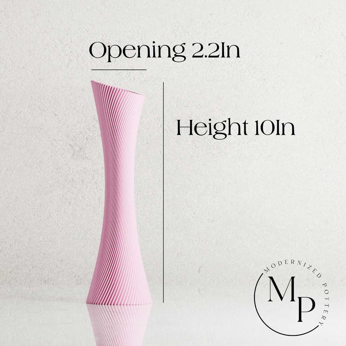 SPIRAL ROSE Vase-Vase-Parc Decor