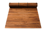 Spokane Etra Large Oiled Teak Shower and Bath String Mat with Rubber Footing-Bath Mat-Parc Decor