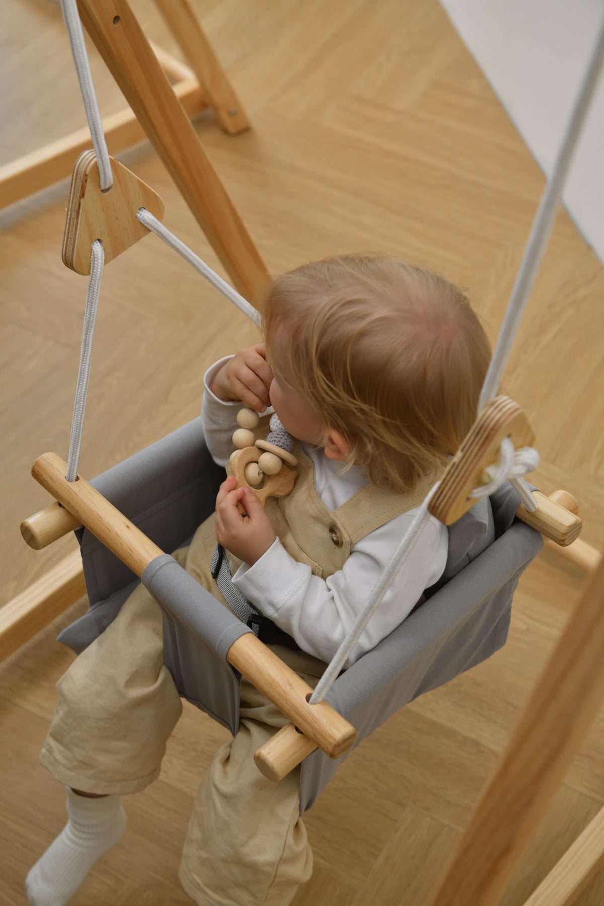 Spruce | Foldable Baby and Toddler Swing Set with Stand