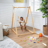 Spruce | Foldable Baby and Toddler Swing Set with Stand
