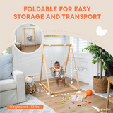 Spruce | Foldable Baby and Toddler Swing Set with Stand
