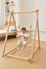 Spruce | Foldable Baby and Toddler Swing Set with Stand