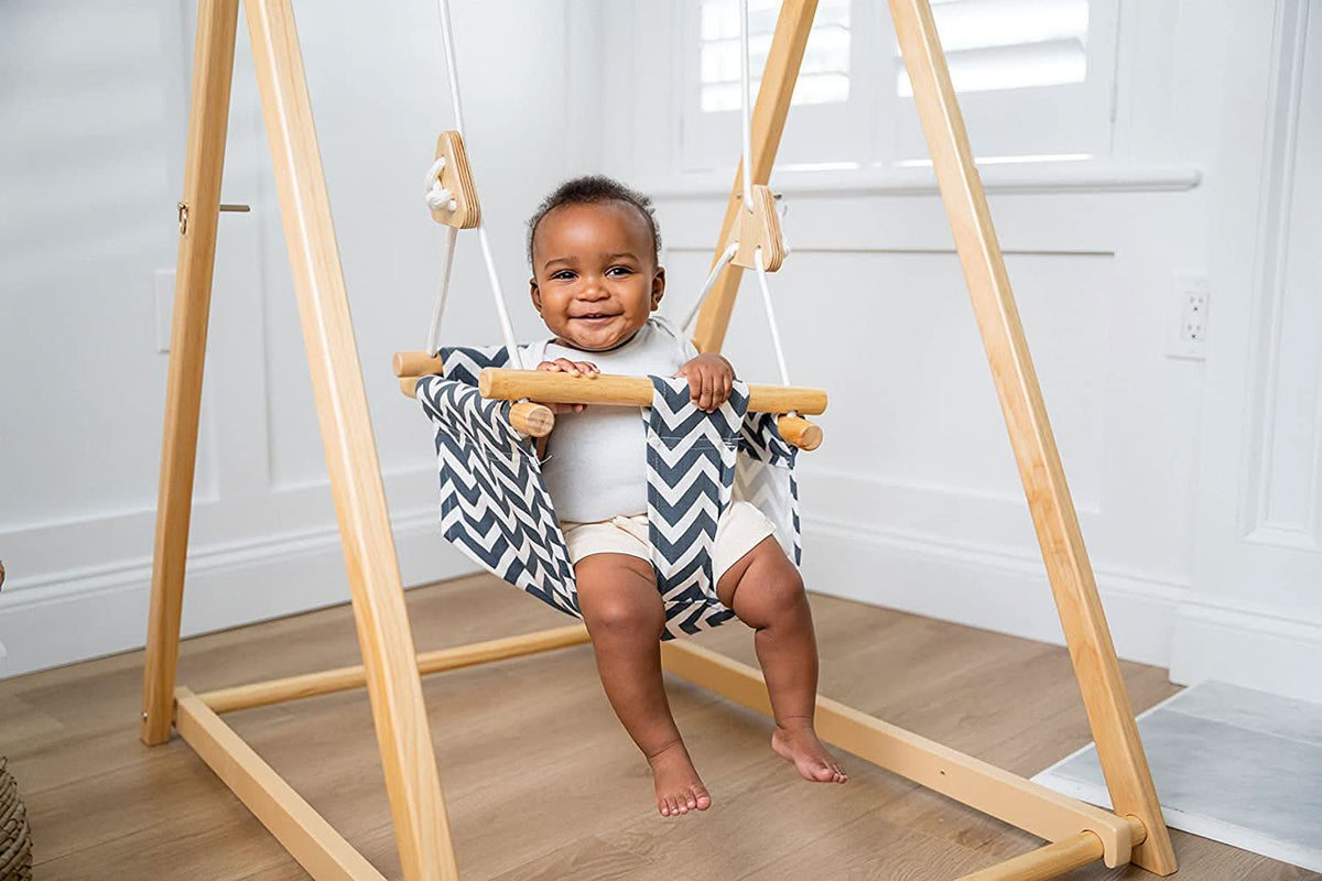 Spruce | Foldable Baby and Toddler Swing Set with Stand