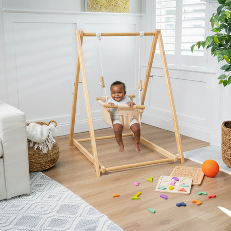 Spruce | Foldable Baby and Toddler Swing Set with Stand
