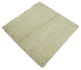 Square 3x3 Beige Wool Shag Handmade Felted Rug | SHA1