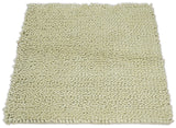 Square 3x3 Beige Wool Shag Handmade Felted Rug | SHA1
