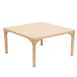 Square Adjustable Kids Table – 13" to 17" Height | Preschool & Toddler Activity Table for Classrooms & Daycares
