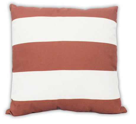 Squared Nautica Striped Designed Outdoor Safe Pillow-All Products-Parc Decor