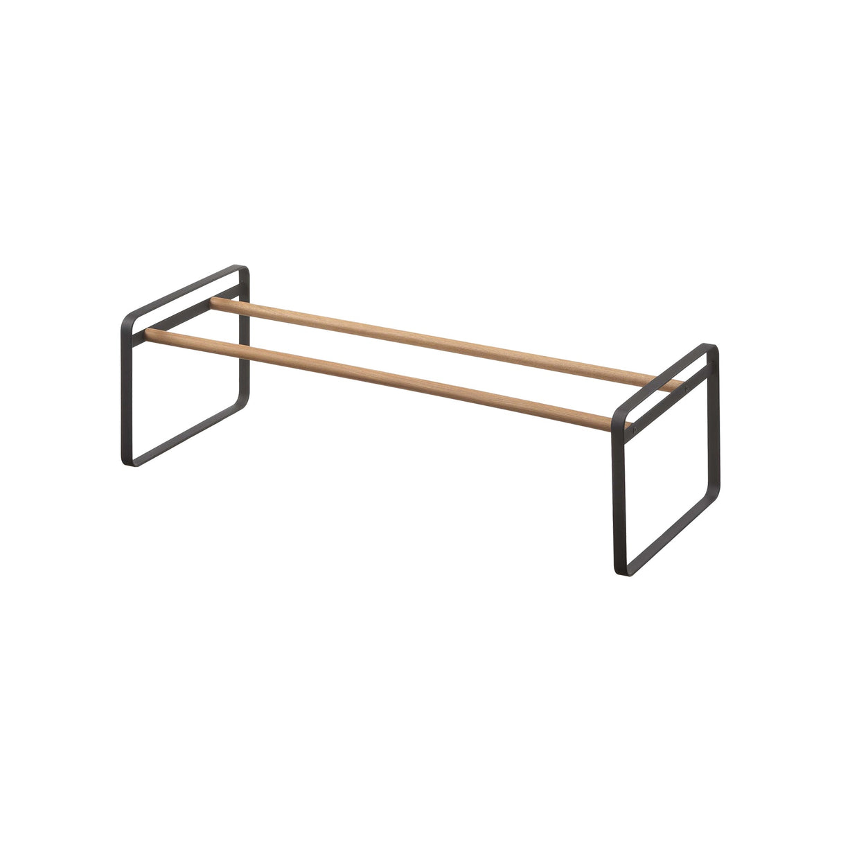 Stackable Shoe Rack (7" H) - Steel + Wood