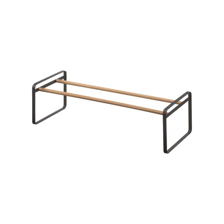 Stackable Shoe Rack (7" H) - Steel + Wood