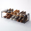 Stackable Shoe Rack (7" H) - Steel + Wood