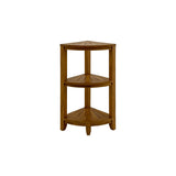 Stanley Teak Shower and Spa/Bathroom/Outdoor Corner Shelf
