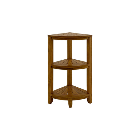 Stanley Teak Shower and Spa/Bathroom/Outdoor Corner Shelf