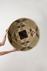 Statement Zambian Plateau African Wall Decor Basket-Wall Basket-Parc Decor