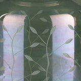 Stewartville Green Etched Glass Jar-Decor-Parc Decor