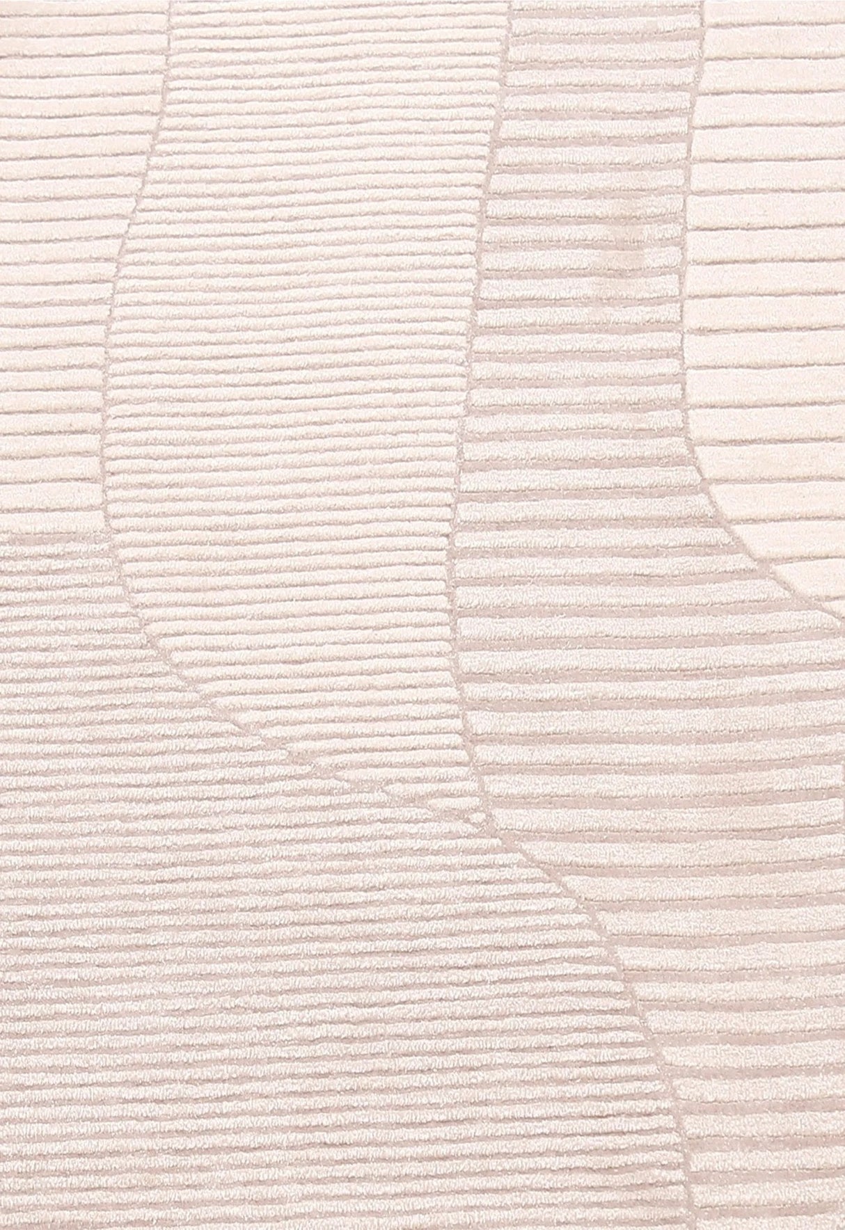 Stone Modern Ripple Pink Hand Tufted 5x7 Wool Rug