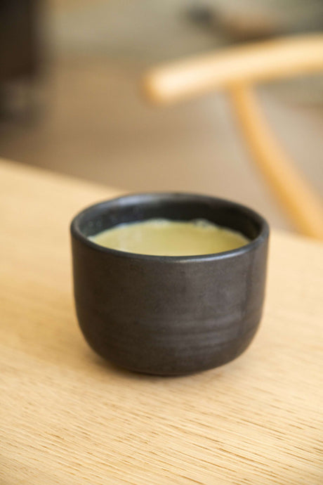 Stoneware Black Matcha Bowl-Parc Decor
