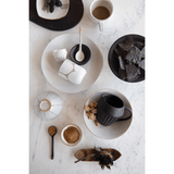 Stoneware Dinner Plate with White Matte Glaze-Dinnerware-Parc Decor