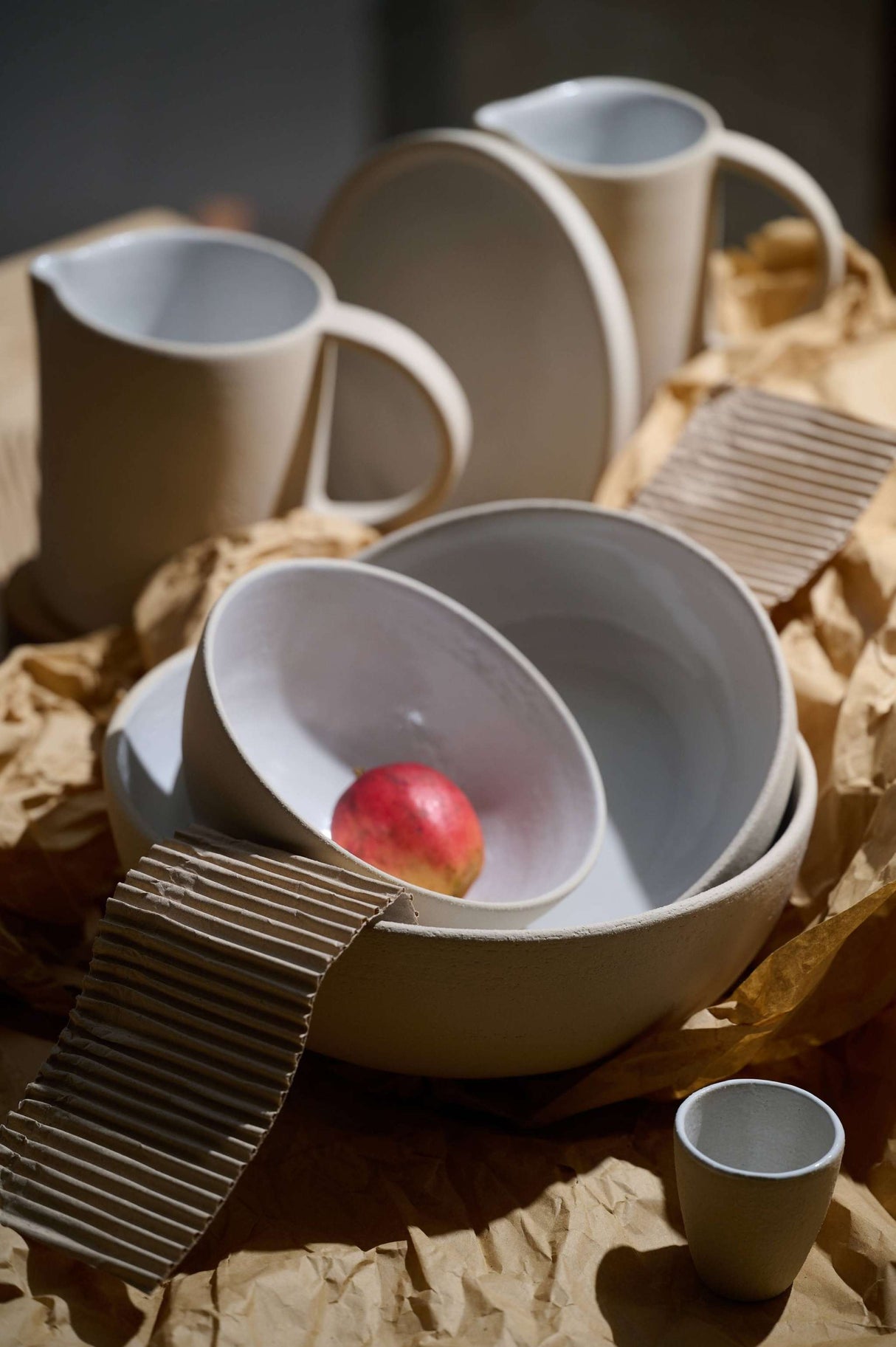 Stoneware Large Fruit Bowl-Parc Decor