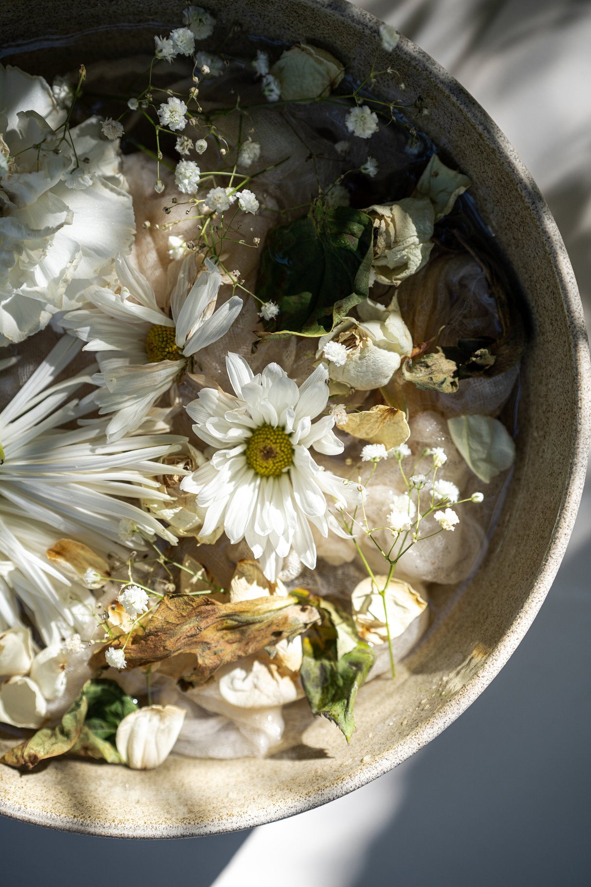 Stoneware Large Fruit Bowl "Concrete"-Parc Decor