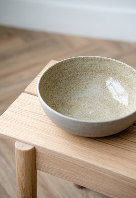 Stoneware Large Fruit Bowl "Concrete"